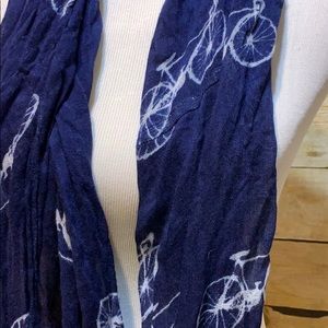 Accessories - Navy blue bicycle infinity scarf Accessories - Navy blue bicycle infinity scarf